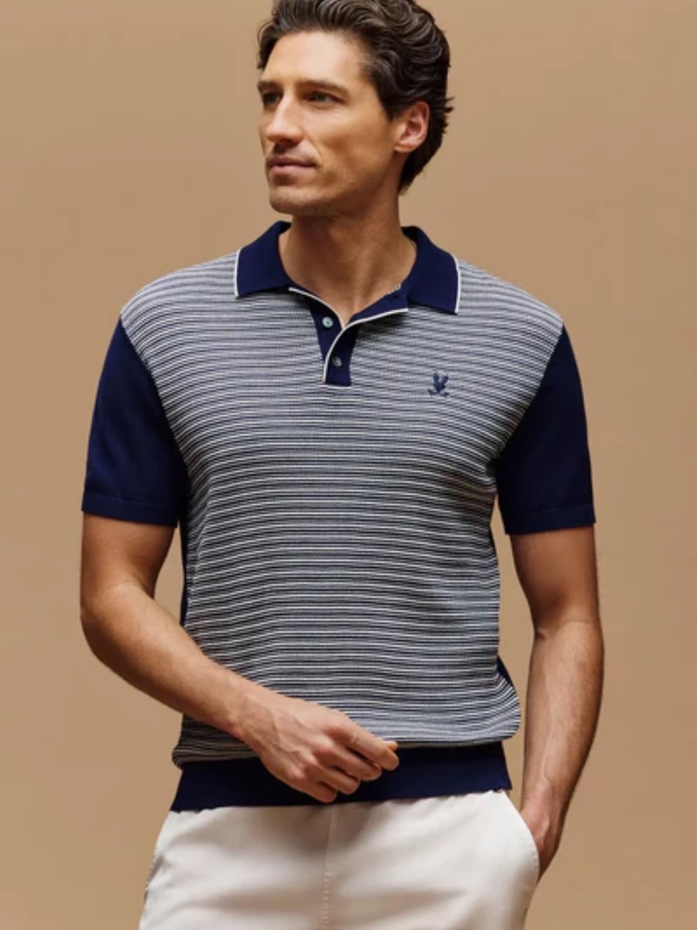 Psycho Bunny Kenny Striped Knit Polo
